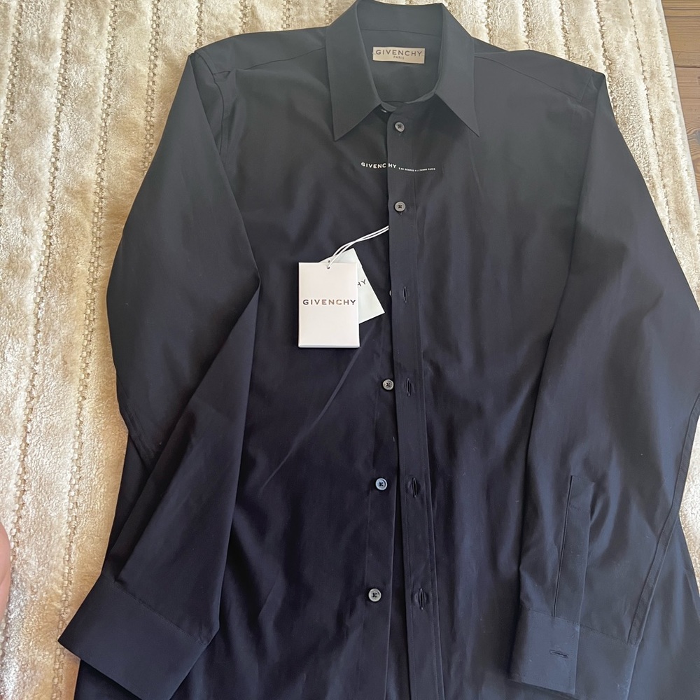 Mens Black Givenchy dress shirt - Picture 3 of 5